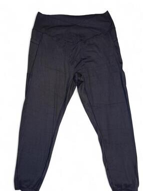 Halara Women's cross waist black jogger sz 2X comfort NEW! classic active